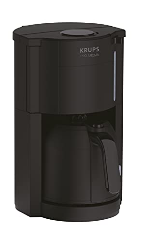 (-34%) Krups Pro Aroma KM303810| Filterkaffeemaschine 1 Liter Fassungsvermögen | mit Thermokanne | 800 Watt | für 10-15 Tassen Kaffee | schwarz