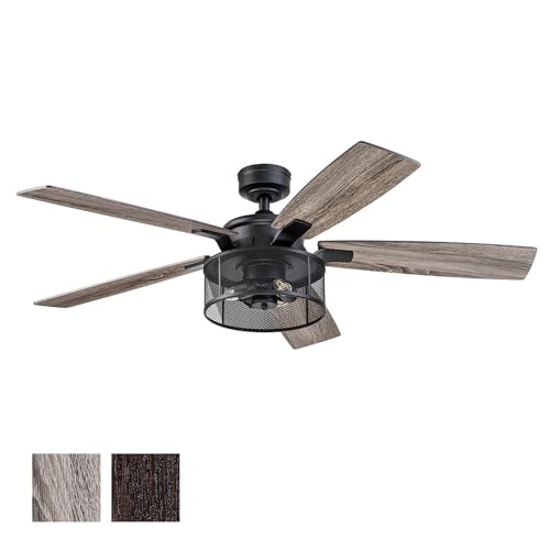 Honeywell Carnegie Industrial 52-Inch Ceiling Fan with Remote 50614-01