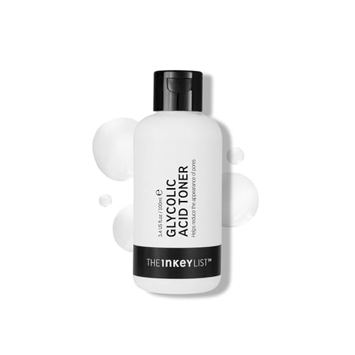 The INKEY List 10% Glycolic Acid Toner 3.4 Fl Oz, Includes Witch Hazel, Pore Minimising Toner, Brightens Skin, Vegan Friendly, Suitable for Normal/Oil