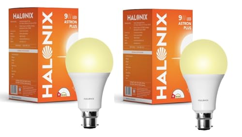 Photon Plus Base B22 9-Watt LED Bulb (Pack of 2, Warm White)
