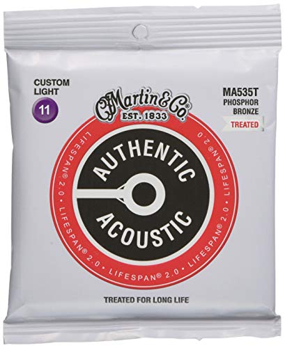 Martin Authentic Acoustic Guitar Strings - Lifespan 2.0 Treated