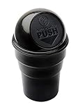 Mini Car Trash Bin Can Holder Dustbin Black