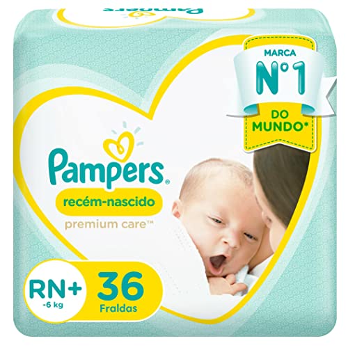 Fralda Pampers Recém-Nascido Tamanho RN+ 36 Unidades