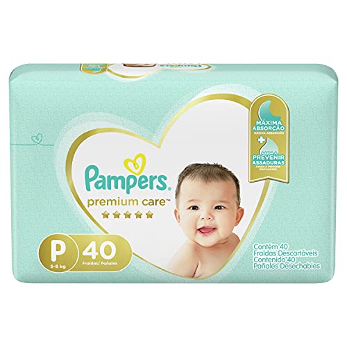 Fralda Pampers Premium Care Tamanho P 40 Unidades