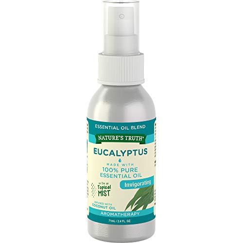 Nature's Truth Eucalyptus Mist Spray 2.4 fl oz | Pure Essential Oil for Aromatherapy | GC/MS Tested