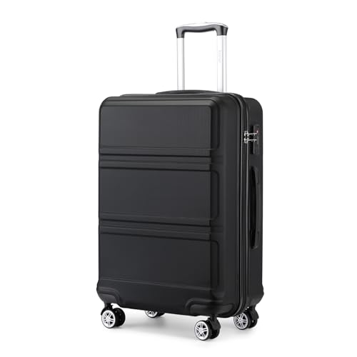 (-37%) KONO Mittelgroßer Reisekoffer, Hartschalenkoffer aus ABS+PC mit TSA-Schloss, 360° Doppelrollen und YKK-Reißverschluss, Leichter Rollkoffer mit 68L Volumen