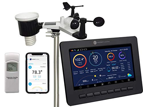 Ambient Weather WS-2000 Smart Weather Station with WiFi Remote Monitoring and Alerts Advanced Console + Array