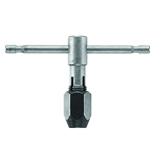 BOSCH BTH014#0-1/4 Inch T-Handle Tap Wrench with Adjustable Self-Equalizing Hardened Carbon Steel Jaws for Accurate Hand Threading (Includes: 1 Wrench)