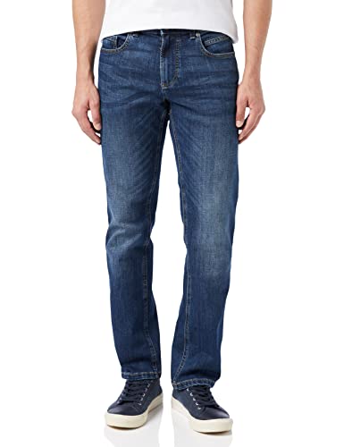 🔥 STARKER PREIS (-56%) camel active Herren Relaxed Fit 5-Pocket Jeans aus Baumwolle Blau, menswear-34/34
