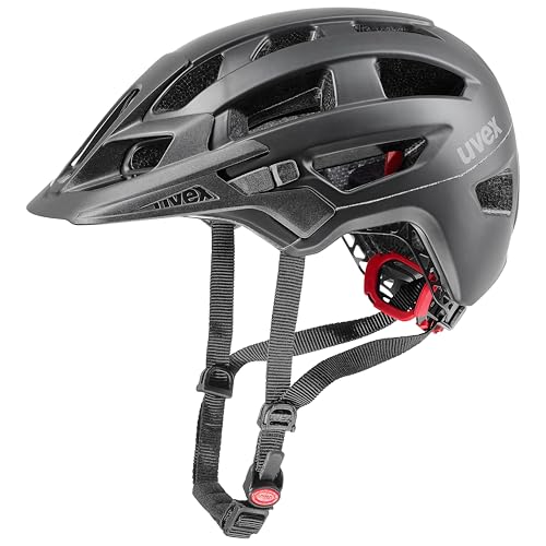 uvex finale 2.0 - safe MTB helmet for women and men - individually adjustable fit - expandable with LED light - black matt - 56-60 cm