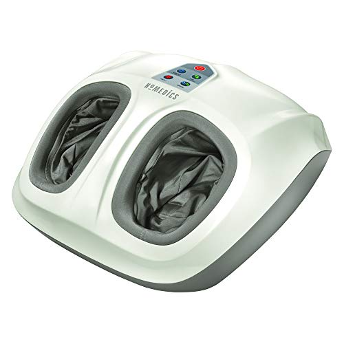 Homedics Shiatsu Air 2.0 Foot Massager with Soothing Heat and Rhythmic Air Compression, 3 Customized Controls and Intensities, Washable Liner, at-Home Kneading Massage Relaxes Feet, 3 Speed Options