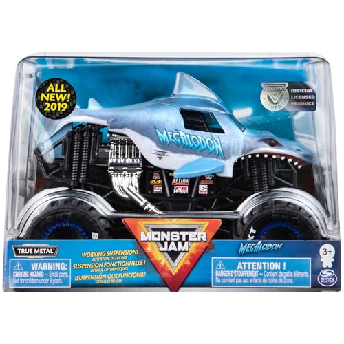 Monster Jam Official Megladon Monster Truck, Die-Cast Vehicle 1:24 Scale