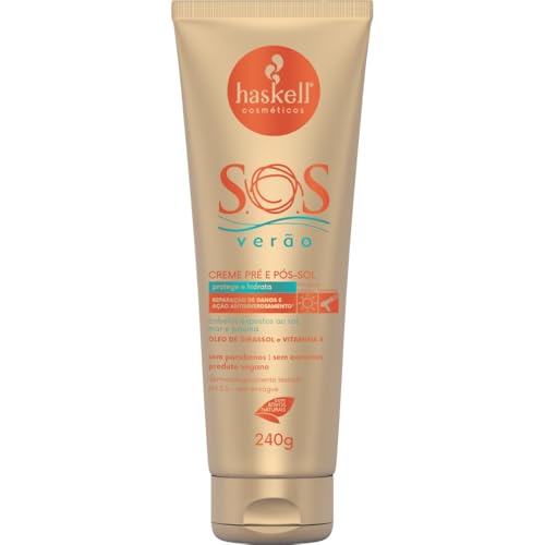 Creme Sem Enxague Pre E Pos Sol 240 G Sos Verao, Haskell