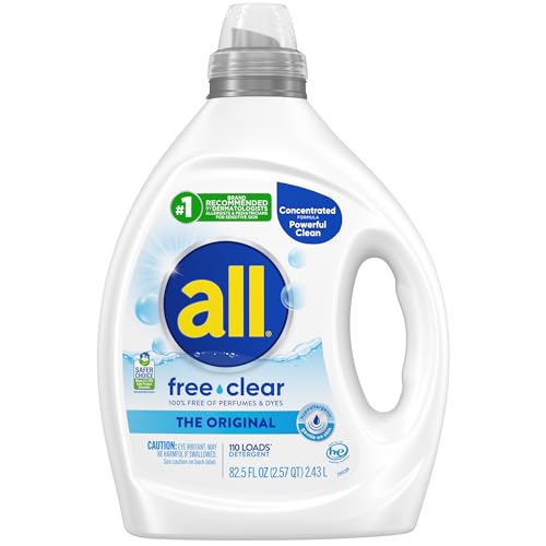 All Free Clear Liquid Laundry Detergent, 110 Loads