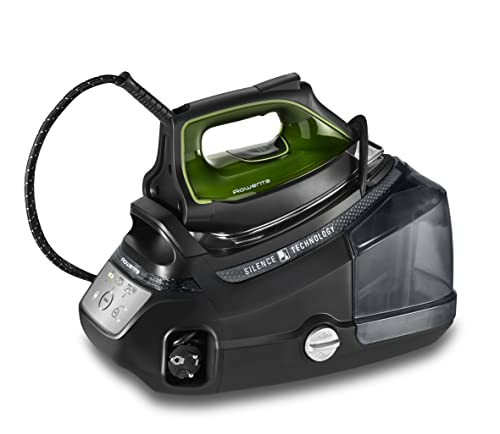Rowenta Silence Steam Pro Dampfbügelstation, 2800 W, Dauerdampfmenge 150 g/Min, extra Dampfstoß 620 g/min, Eco-Funktion, 1300 ml abnehmbarer Wassertan