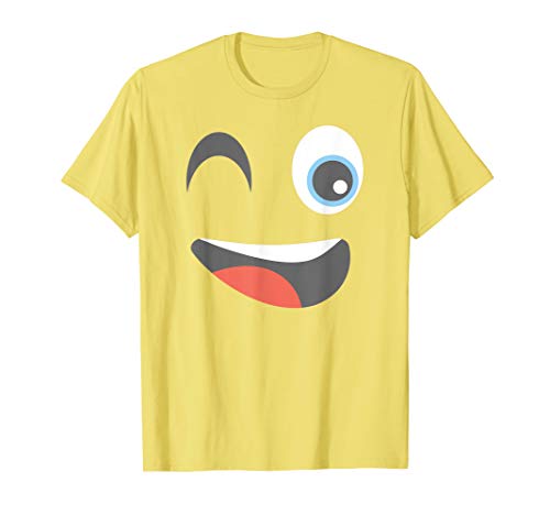 Halloween Winking Emoticon Face Group Costume Shirt T-Shirt