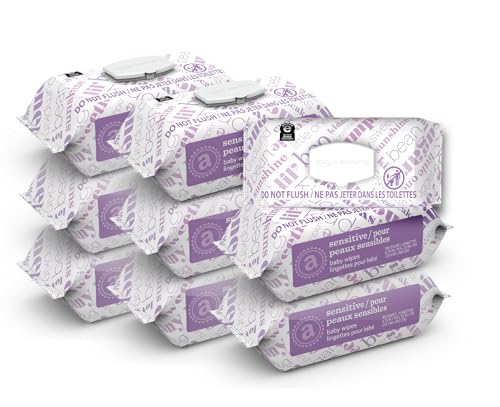 Amazon Elements Baby Wipes, Sensitive, Unscented