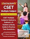 Cset Multiple Subject Test Prep 2018 2019 Cset Multiple Subjects Subtest 1 Subtest 2 Subtest 3 Study Guide Practice Test Questions English Edition