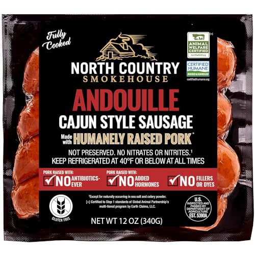 North Country Smokehouse Andouille Pork Sausage, 12 Oz