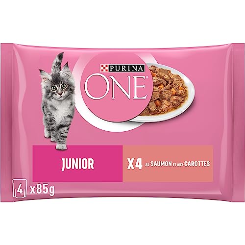 ⚡ BLITZDEAL (-62%) PURINA ONE Junior mit Lachs für Kätzchen | 4 x 85 g