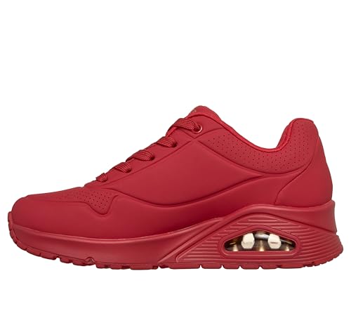 (-30%) Skechers Damen UNO Stand ON AIR Sneaker, Red Durabuck, 39.5 EU