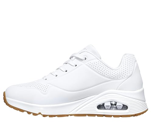 Skechers Women's Uno-Stand on Air Sneaker, White, 7