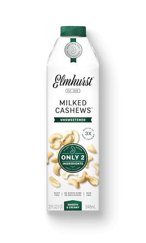 ELMHURST Unsweetened Cashew Milk, 32 FZ