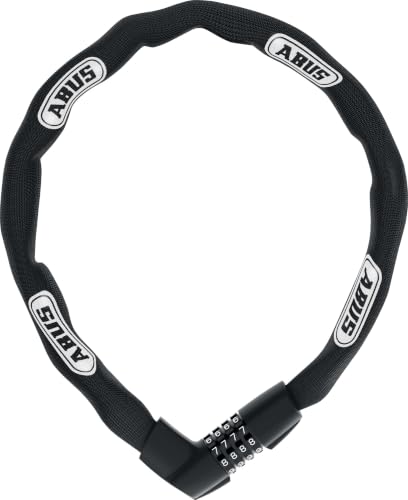 🔥 STARKER PREIS (-49%) ABUS Kettenschloss Tresor 1385 – Zahlenschloss aus gehärtetem Stahl – 7 mm starke Vierkantkette – ABUS-Sicherheitslevel 7 – 85 cm – Schwarz