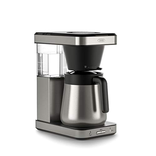 OXO Brew 8-Cup Coffee Maker, Single-Serve, Thermal Carafe, Stainless Steel