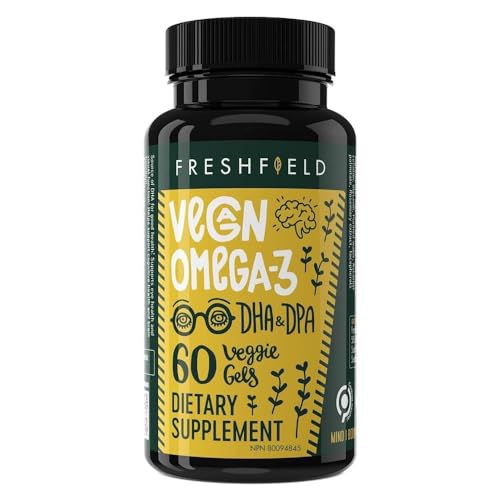 Vegan Omega 3 DHA: Algae Oil, Most Reviewed, Carrageenan Free, Sustainable, Tested, No Heavy Metals, Fish Oil Alt, Plant Based Omega. Supports Heart, Brain, Joint Health w/DPA