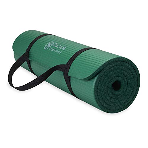 Gaiam Thick Yoga Mat with Easy-Cinch Carrying Strap