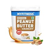 MYFITNESS Original Classic Peanut Butter Smooth 125kg 25g Protein to Boost Energy Healthy Nut Butter Spread Vegan Cholesterol Free Gluten Free Zero Trans Fat Peanut Butter Crunchy