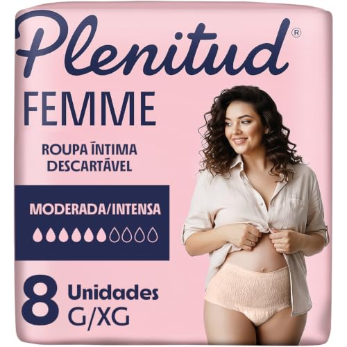 Roupa Íntima Plenitud Femme - 8 unidades