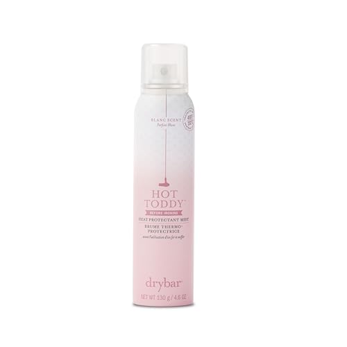 Drybar Hot Toddy Heat Protectant Mist Blanc Scent - Full Size | Lightweight Formula for Hair, Protects from Heated Styling, Straightening and Styling Irons