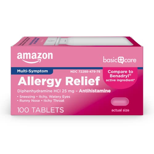 Allergy Relief Diphenhydramine Hcl 25 Mg Antihistamine Tablets For