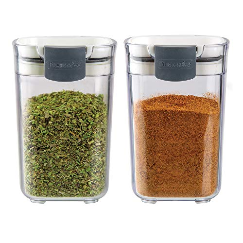 ProKeeper Seasoning & Spice Storage Containers – Airtight, Clear, 2-Pack