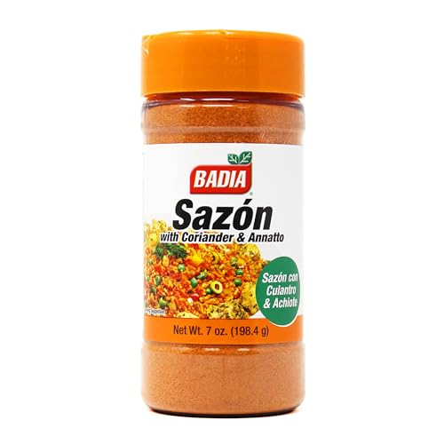 Badia Sazon Coriander & Annatto Seasoning, 7 oz - Perfect Blend, Authentic Latin Flavor