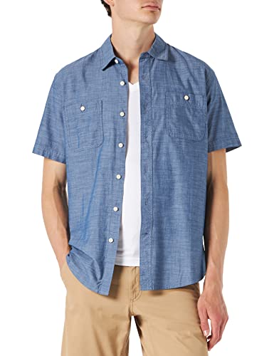 🔥 STARKER PREIS (-87%) Amazon Essentials Men's Regular-Fit Short-Sleeve Chambray Shirt Shirt, -Rinsed, Small