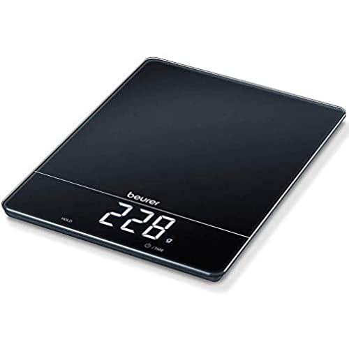 (-42%) Beurer KS 34 Küchenwaage, für präzises Wiegen bis 15 kg, mit Tara-Zuwiegefunktion und Magic LED-Display, schwarz