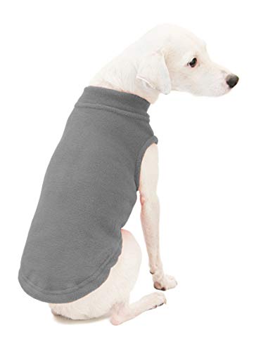 GOOBY - Stretch Fleece Vest, Pullover Fleece Vest Jacket Sweater for Dogs, Gray, X-Large