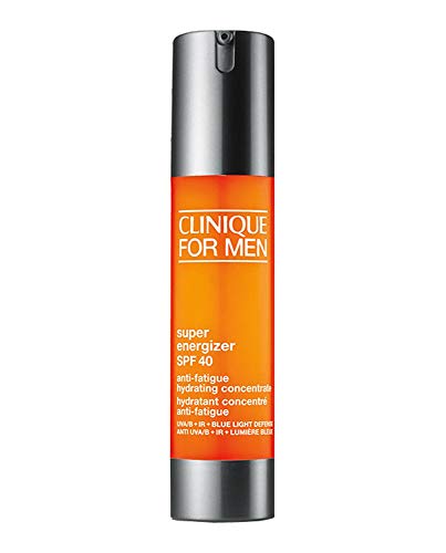 (-40%) Clinique For Men™ Super Energizer™ Anti-Fatigue Hydrating Concentrate SPF 40 | Ölfreies Feuchtigkeitsgel mit LSF 40, schützt vor UVA/UVB, Infrarot und Blaulicht | erfrischt + lindert Reizungen, 48 ml