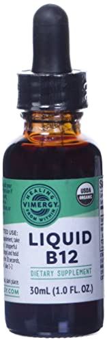 Vimergy Organic Liquid Vitamin B12 Supplement 2500 mcg, Methylcobalamin & Adenosylcobalamin Fast-Absorbing Energy Support USDA Organic, Vegan, Non-GMO B12 Vitamins for Women & Men 30 Serving (30 mL)