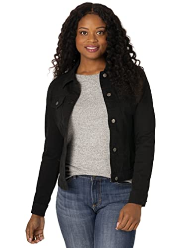 Riders by Lee Indigo Women's Denim Jacket, Black, Large