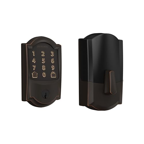 Schlage Encode Smart WiFi Deadbolt Lock for Front Door - Keyless Entry with App or Touchscreen - Works with Alexa, Hey G