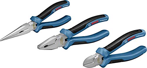 (-37%) Bosch Professional 3 tlg. Zangen Set (Kombinationszange, Spitzzange und Seitenschneider, mit Einlage)