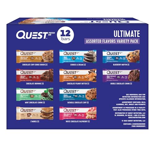 Nutrition Ultimate Variety Pack Protein Bars High Protein Low Carb