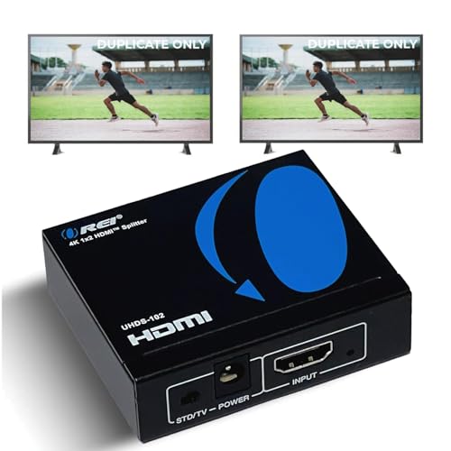 OREI 4K 60Hz 1-in-2-Out HDMI Splitter