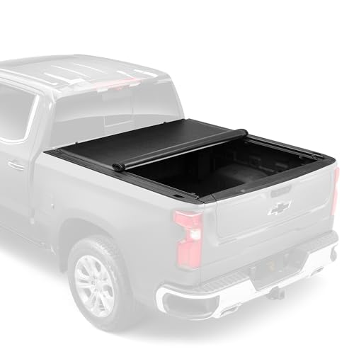 Gator ETX Soft Roll Up Truck Bed Tonneau Cover | 137245 | Fits 2019 - 2025 Chevy/GMC Silverado/Sierra, works w/ MultiPro/Flex tailgate 5' 10" Bed (70")