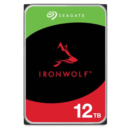 Seagate IronWolf 12TB, NAS interne Festplatte, 3.5 Zoll, 7200 U/Min, CMR, 256 MB Cache, SATA 6GB/s, silber, FFP, inkl. 3 Jahre Rescue Service, Modell: