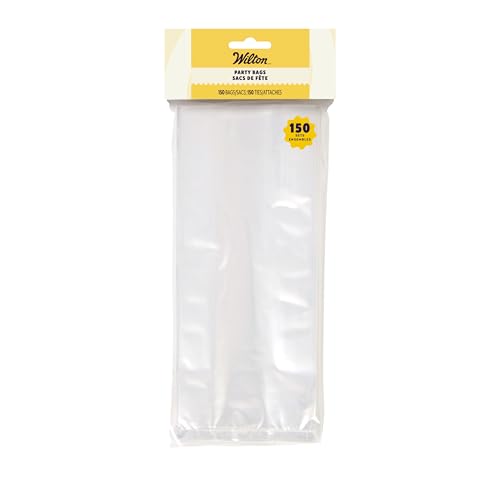 Wilton Clear Treat Party Bags, 4 x 9.5 in., 150 Pack